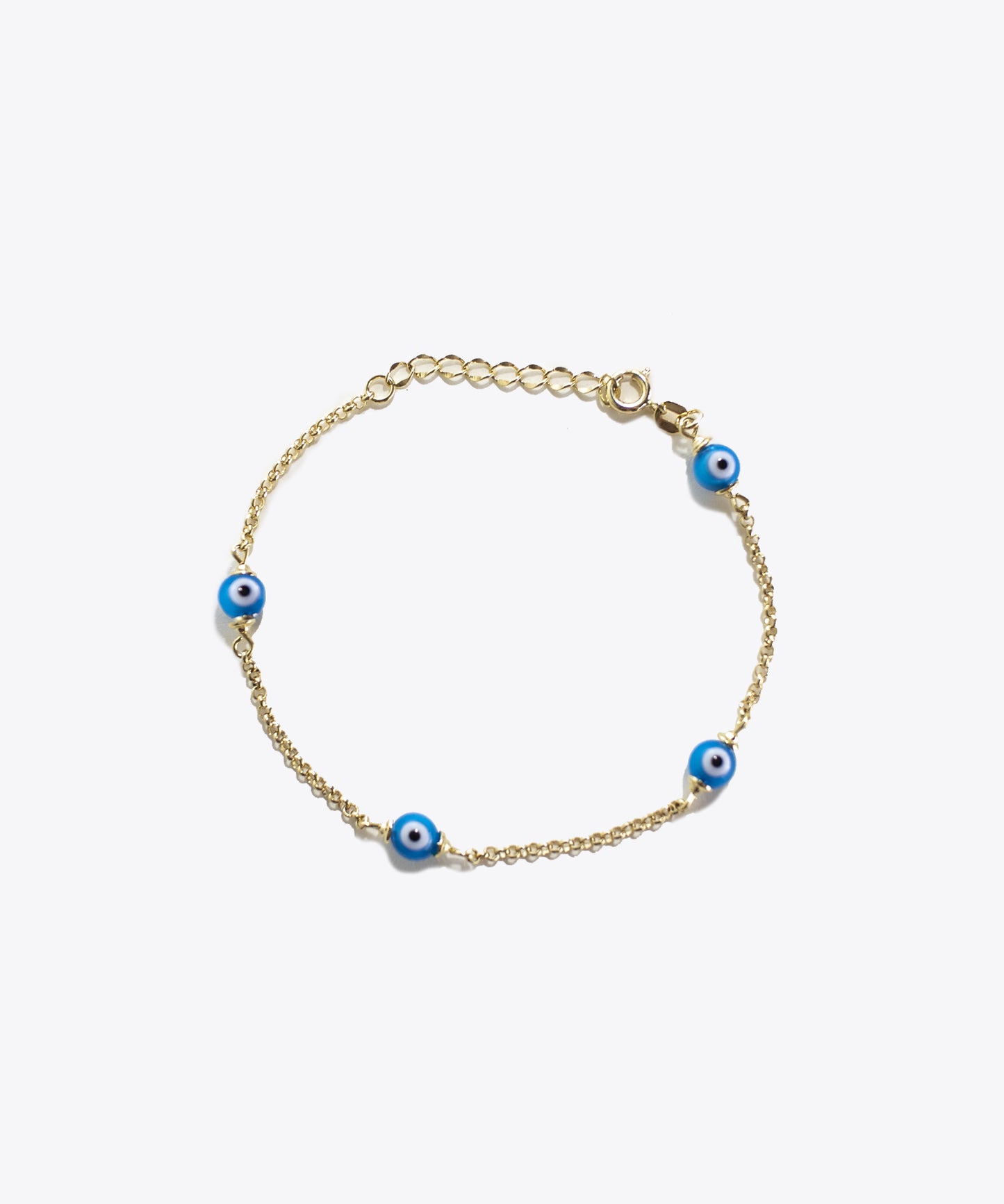 Evil Eye Simple Blue Charm Bracelet/Anklet