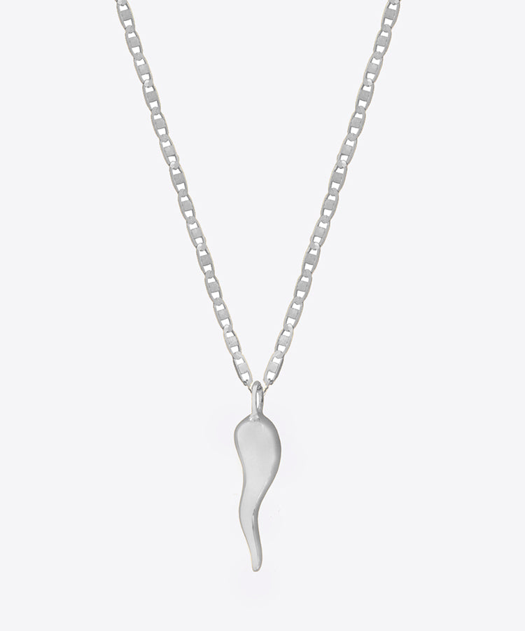 Red Enamel Italian Horn Pendant Necklace in Sterling Silver | Best Buy  Canada