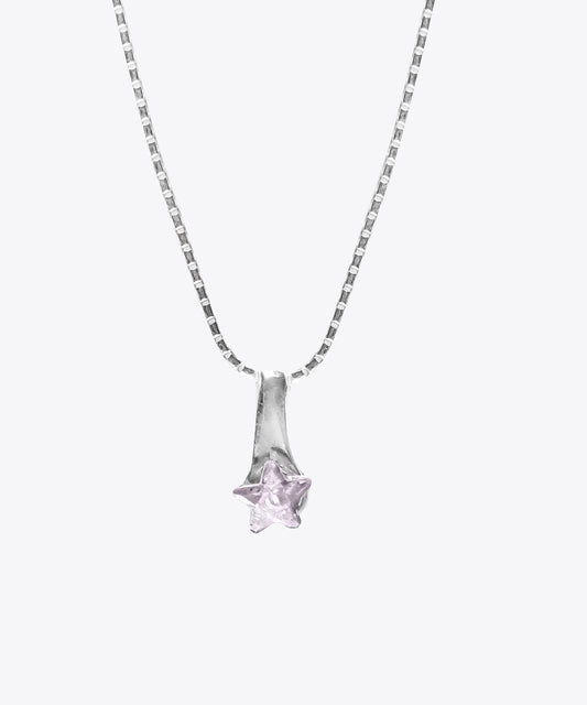 Light Lavender Mini Star Necklace
