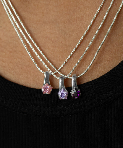 Light Lavender Mini Star Necklace
